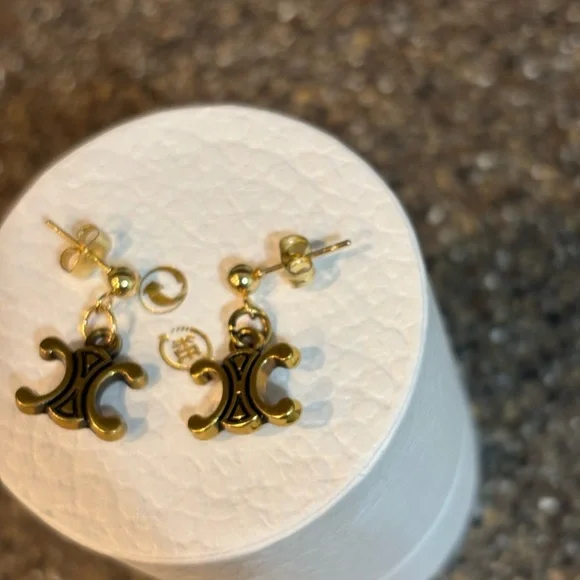 Celine bronze Earrings - Picture 3 of 5